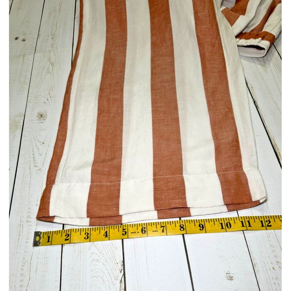 Madewell Womens Huston Pull On Wide Leg Crop Pants Sz‎ XS Linen Blend - Picture 4 of 8
